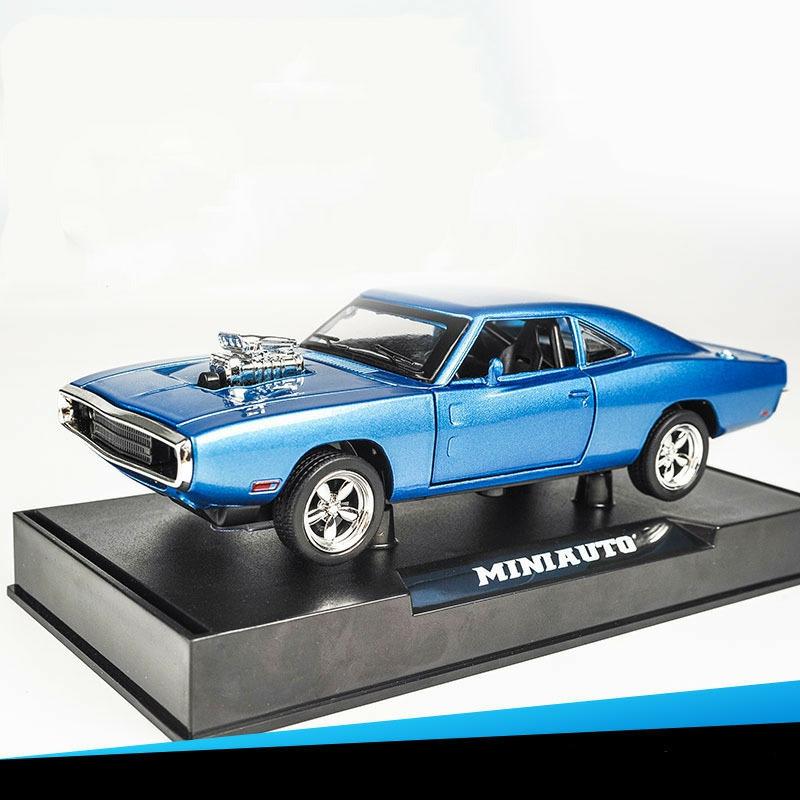 Amt 1966 Chevy Nova Pro Street Model Kit, 1:25 Scale, Brilliant Blue  |  Model Kits Building Blocks & Sets Model Kits