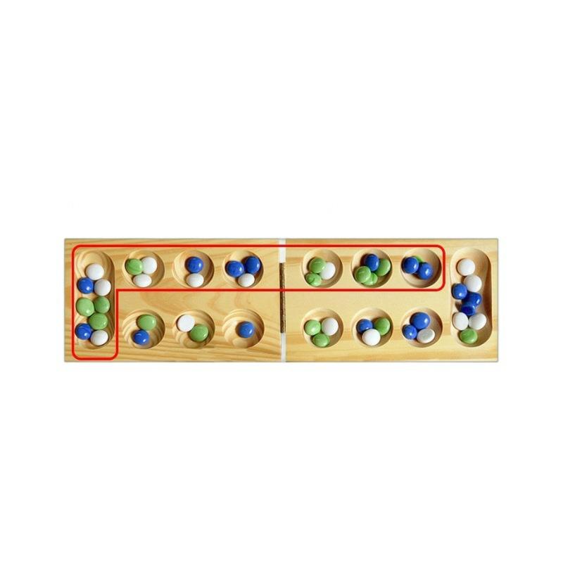 Ancient Strategy Mancala Game With Solid Wood Board  |  Strategy Games Games & Puzzles Strategy Games