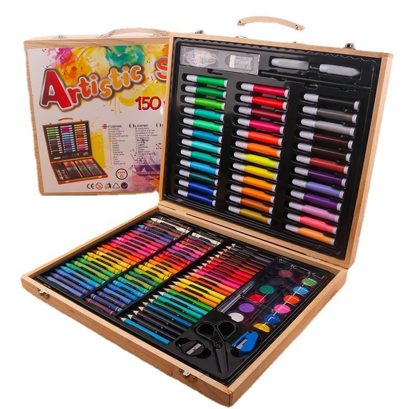 Art 101 Deluxe Art & Doodle Wood 168-Piece Art Set  |  Drawing, Color & Painting Arts & Crafts Drawing, Color & Painting