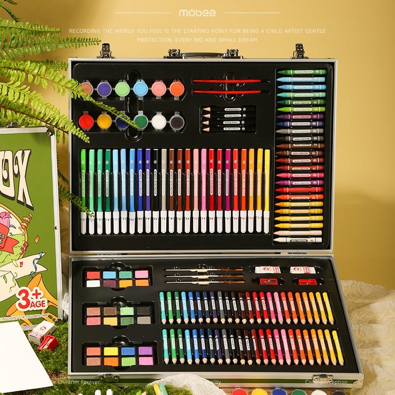 Art 101 Deluxe Wood Art Set – Watercolor, Draw & Sketch, 88 Pieces  |  Drawing, Color & Painting Arts & Crafts Drawing, Color & Painting