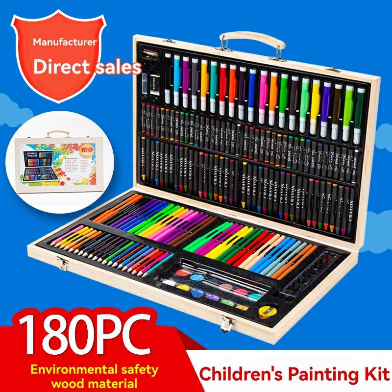 Art 101 Ultimate Drawing, Sketching & Doodle Wood Art Set – 111 Pieces  |  Drawing, Color & Painting Arts & Crafts Drawing, Color & Painting