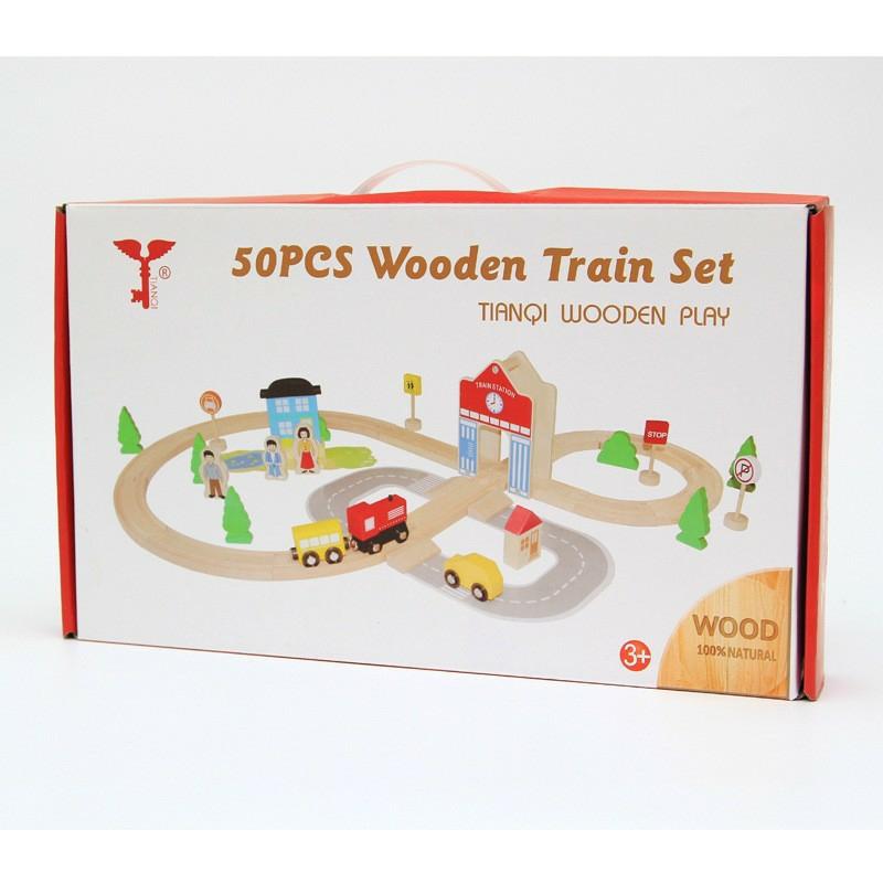 Bigjigs Rail Wooden Figure Of Eight Train Set – Classic Toy Trainset  |  Wood & Jumbo Blocks Building Blocks & Sets Wood & Jumbo Blocks