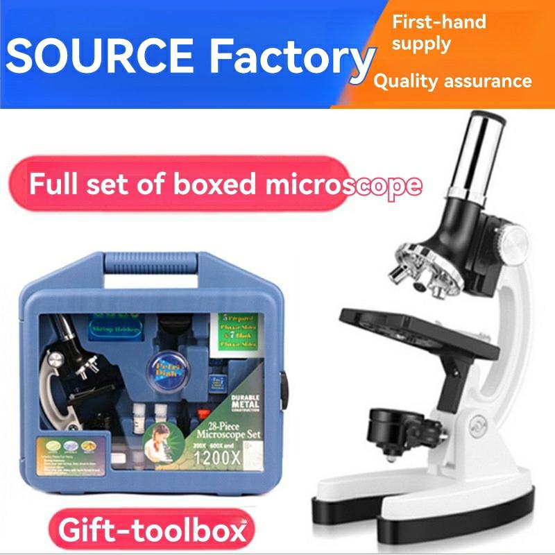 Discovery #Mindblown Microscope Exploration Set, 48-Piece With Metal Case  |  Science & Discovery Learning & Development Science & Discovery