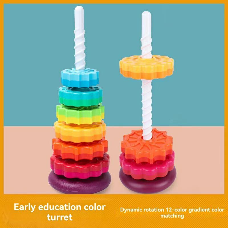 Fat Brain Toy Co. Spinagain – Colorful Stacking Toy  |  Blocks, Sorting & Stacking Toys Baby & Toddler Toys Blocks, Sorting & Stacking Toys