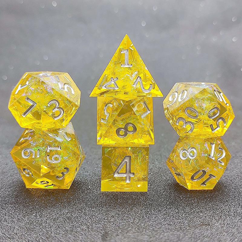 Gate Keeper Games Deep Sea Biome Resin 7-Dice Set  |  Dice, Roll & Write Games Dice, Roll & Write Games Dice, Roll & Write Games