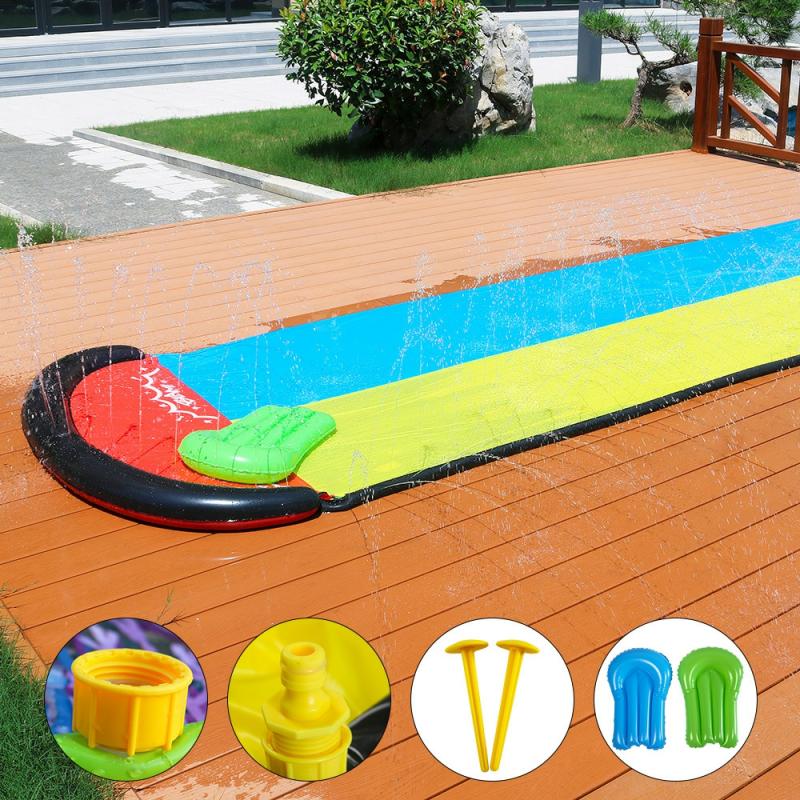 H2Ogo! Backyard Double Racing Water Slide, 18 Ft  |  Swimming Pools & Water Toys Outdoor Play Swimming Pools & Water Toys