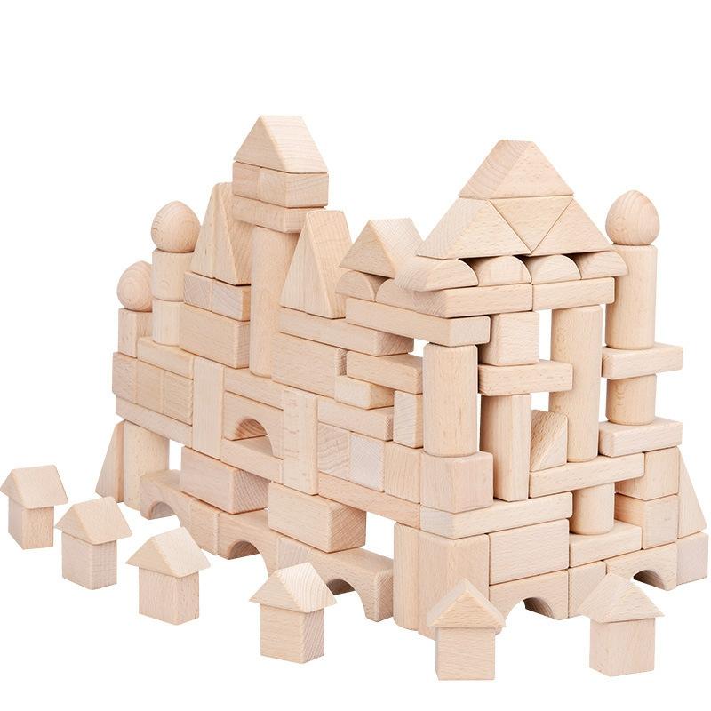 Haba Basic Building Blocks 102-Piece Extra Large Wooden Starter Set  |  Wood & Jumbo Blocks Building Blocks & Sets Wood & Jumbo Blocks