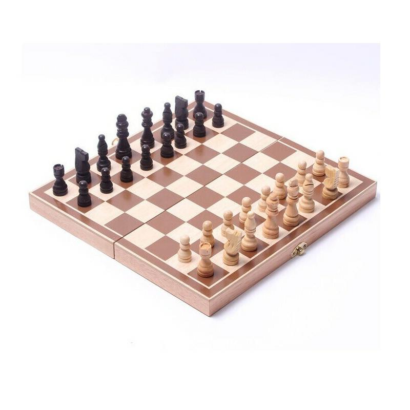 Magnetic 3-In-1 Chess, Checkers, And Backgammon Wood Game Set – 8-Inch  |  Board Games Board Games Board Games