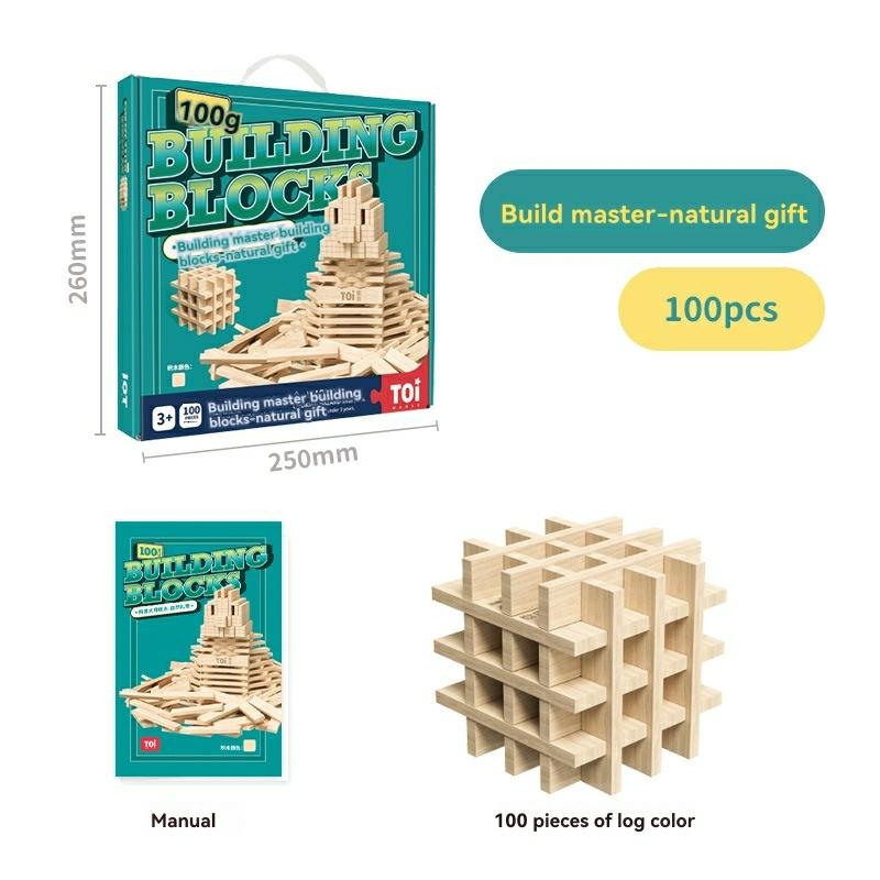 Mindware Keva Maple 400-Piece Premium Plank Set With Guidebook And Canvas Tote  |  Wood & Jumbo Blocks Building Blocks & Sets Wood & Jumbo Blocks