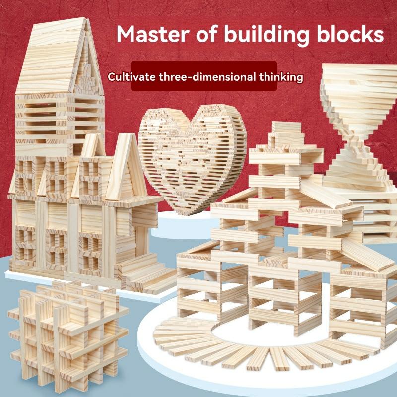 Mindware Keva Structures 200 Pine Plank Set – Stem Building Toy  |  Wood & Jumbo Blocks Building Blocks & Sets Wood & Jumbo Blocks